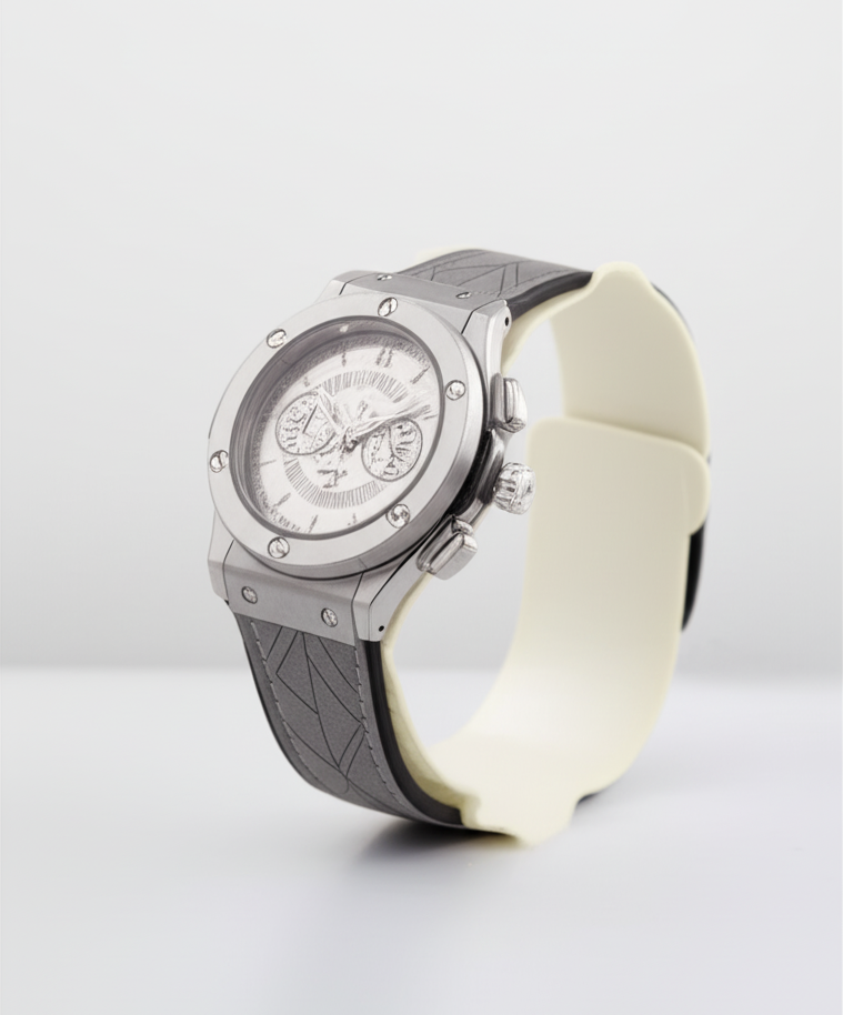 HUBLOT- GREY WHITISH