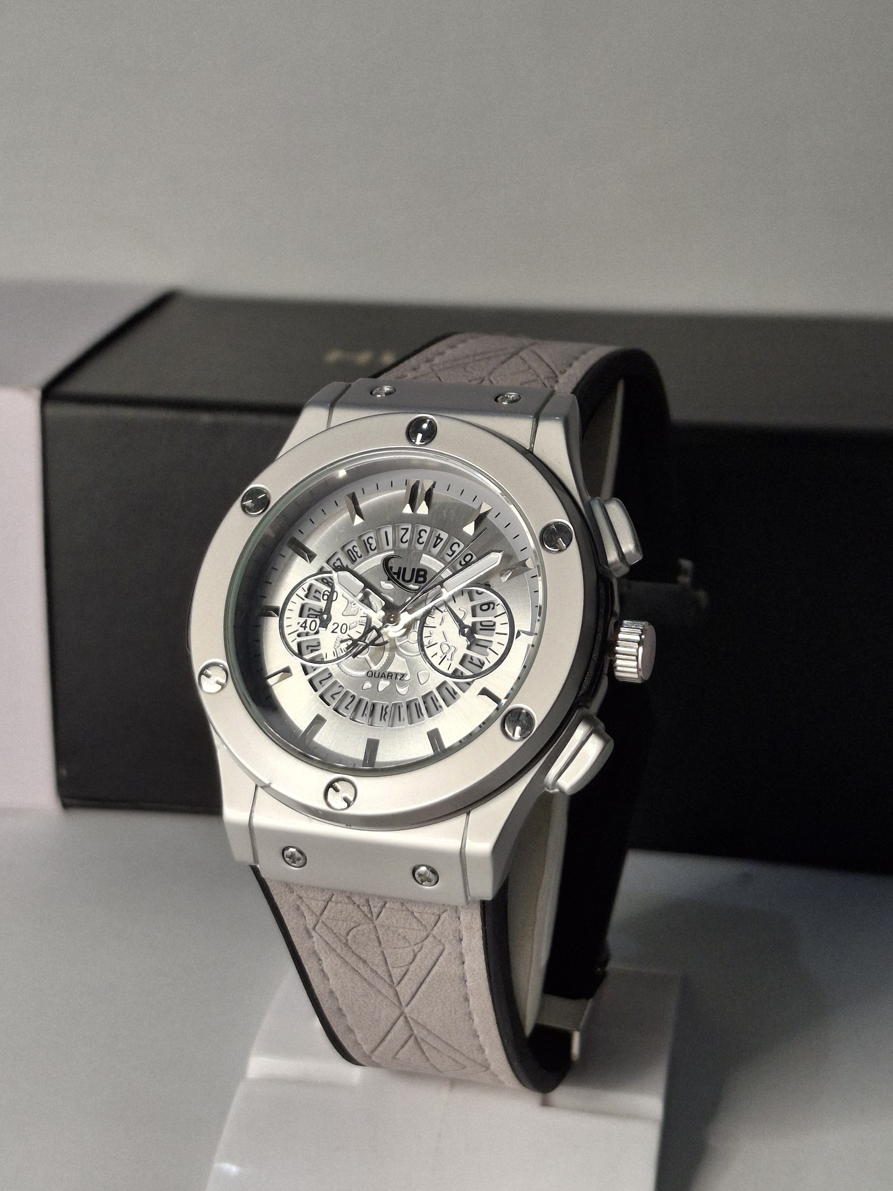 HUBLOT- GREY WHITISH
