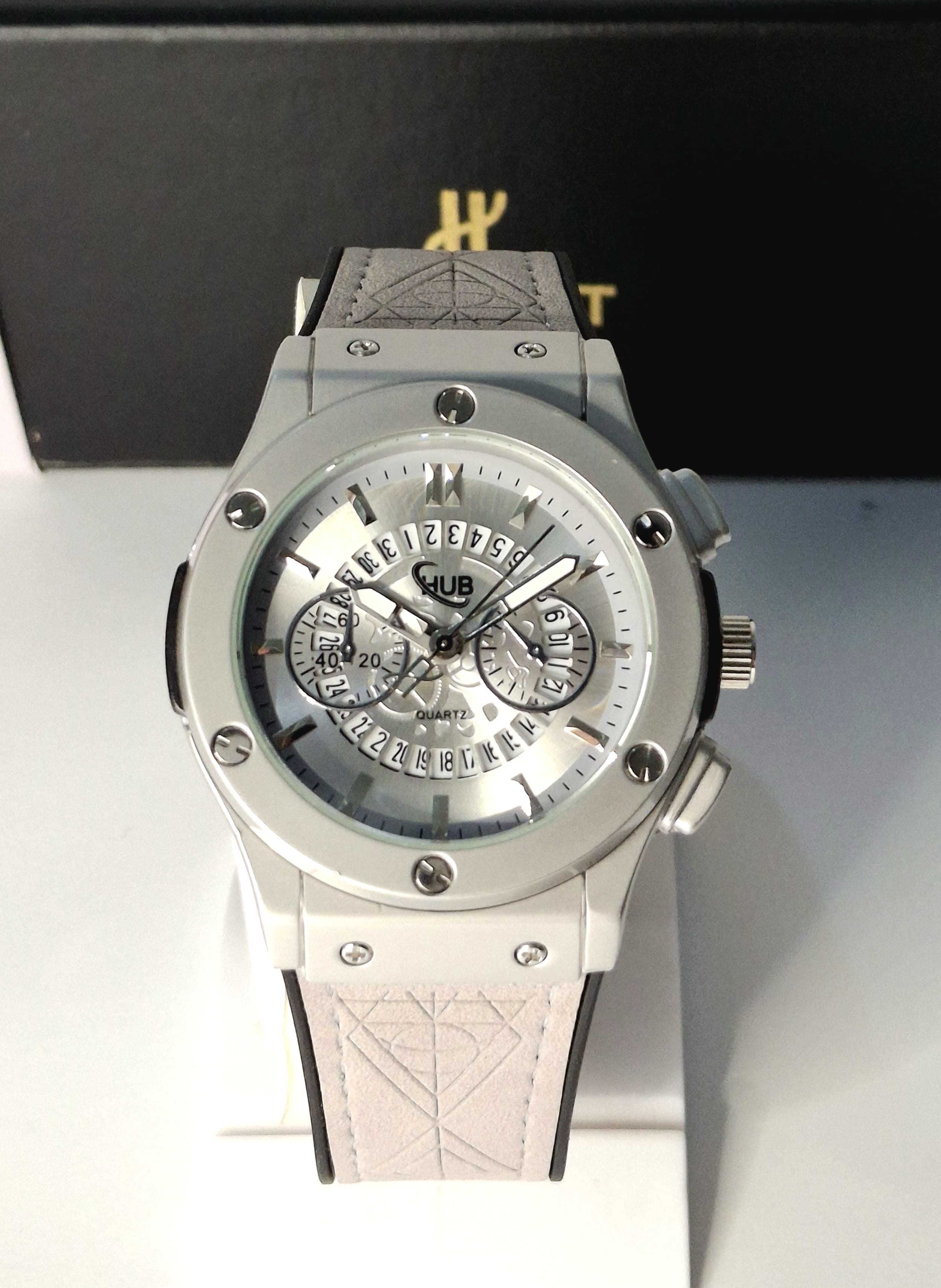 HUBLOT- GREY WHITISH